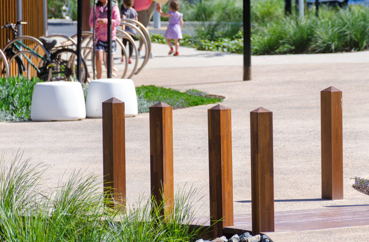 Street Furniture in Landscaped Garden