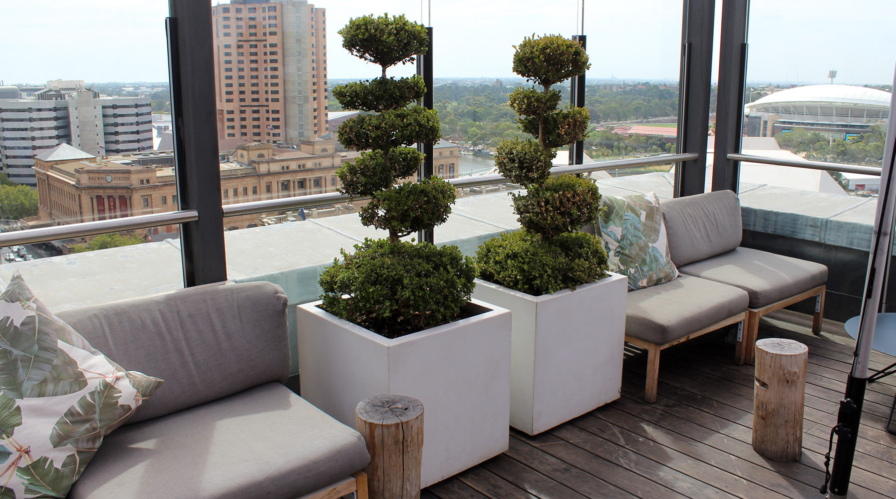 Rooftop Gardens Pots