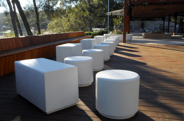 Quatro Planters and Public Seating