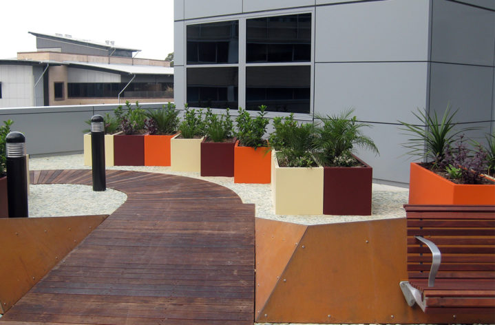 Quatro Design Hospital Planter Boxes