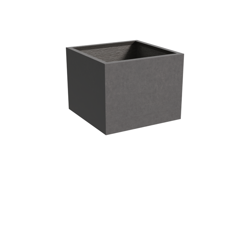 Quatro Design 900 Medium Square Planter Box in Charcoal