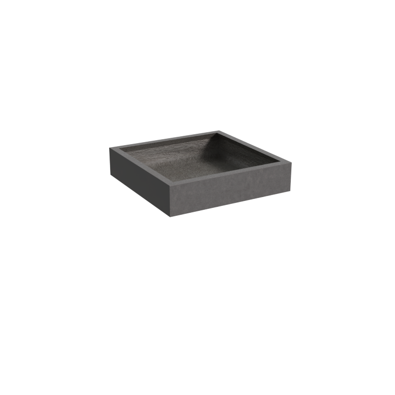 Quatro Design 900 Low Square Pond Planter Box in Charcoal