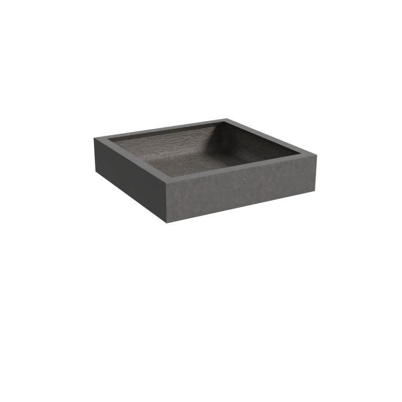 Quatro Design 1100 Low Square Pond Planter Box in Charcoal