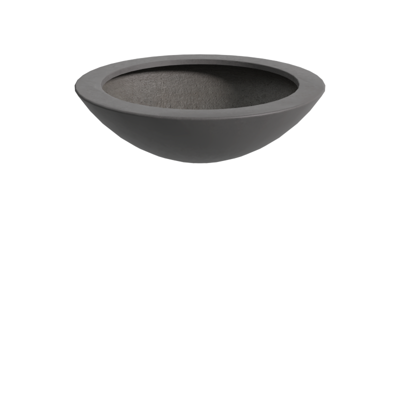 Quatro Design 1400 Designer Bowl in Charcoal