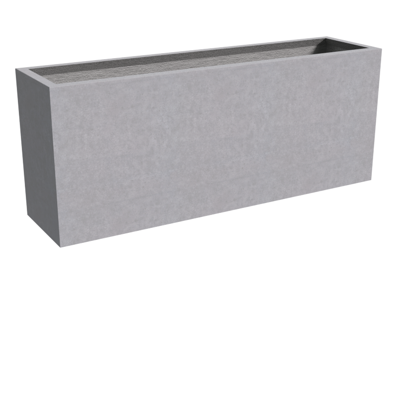 Quatro Design Narrow Trough Planter Box in Grey