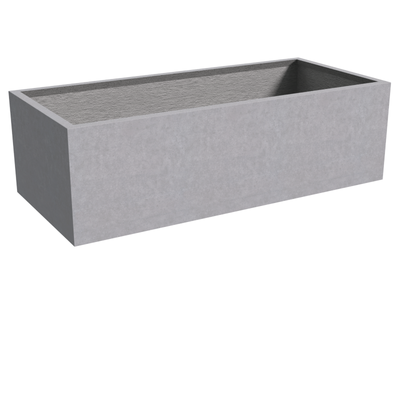 Quatro Design Wide Low Planter Box in Grey