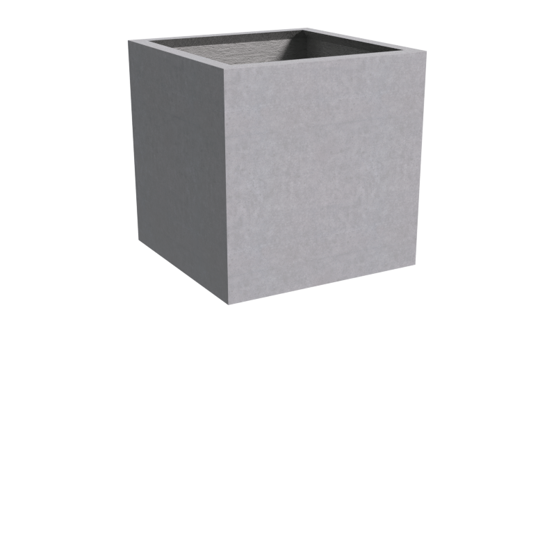 Quatro Design 1000 Cube Planter Box in Grey