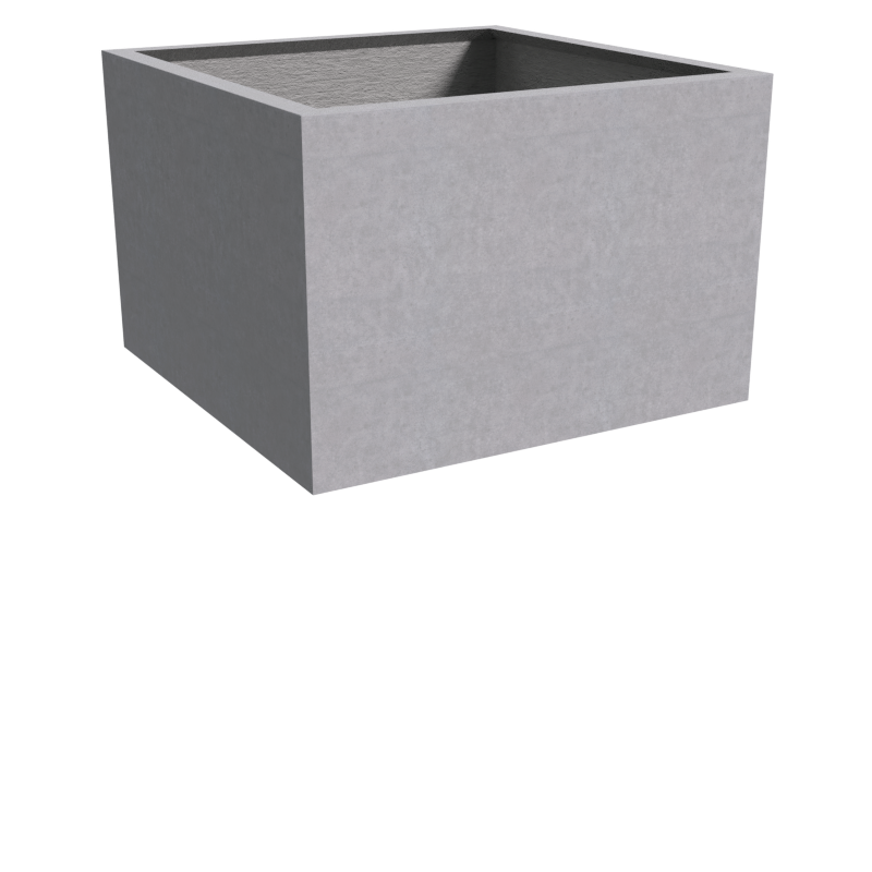 Quatro Design 1500 Square Tall Planter Box in Grey