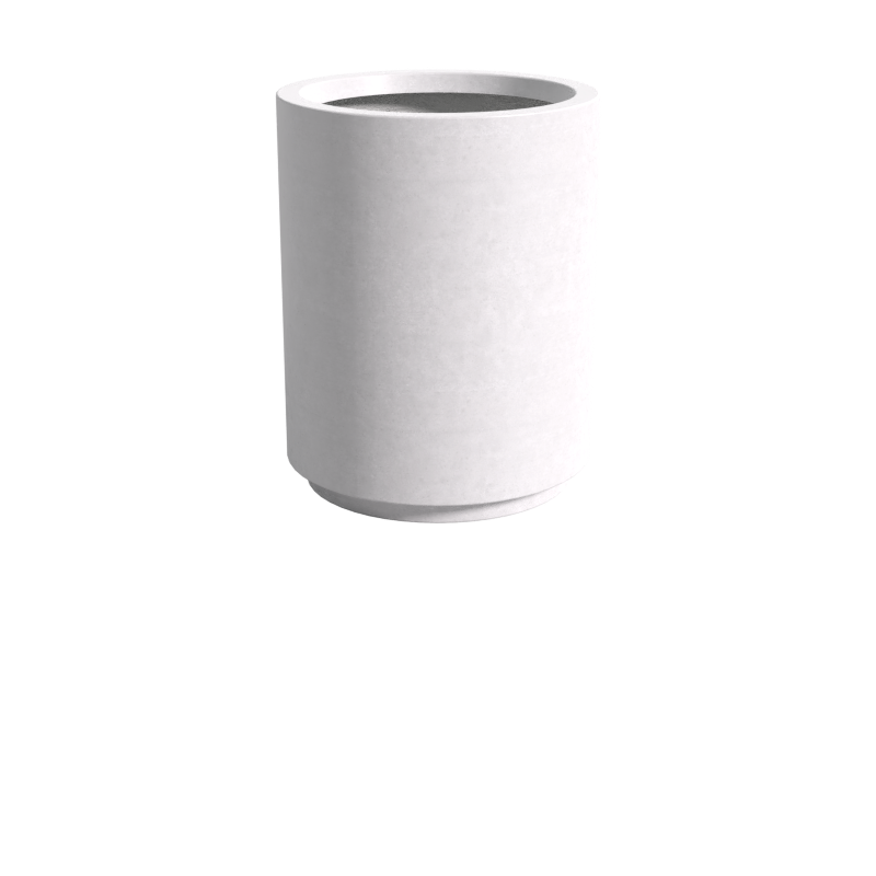 Quatro Design 800 Tall Cylinder Planter in White