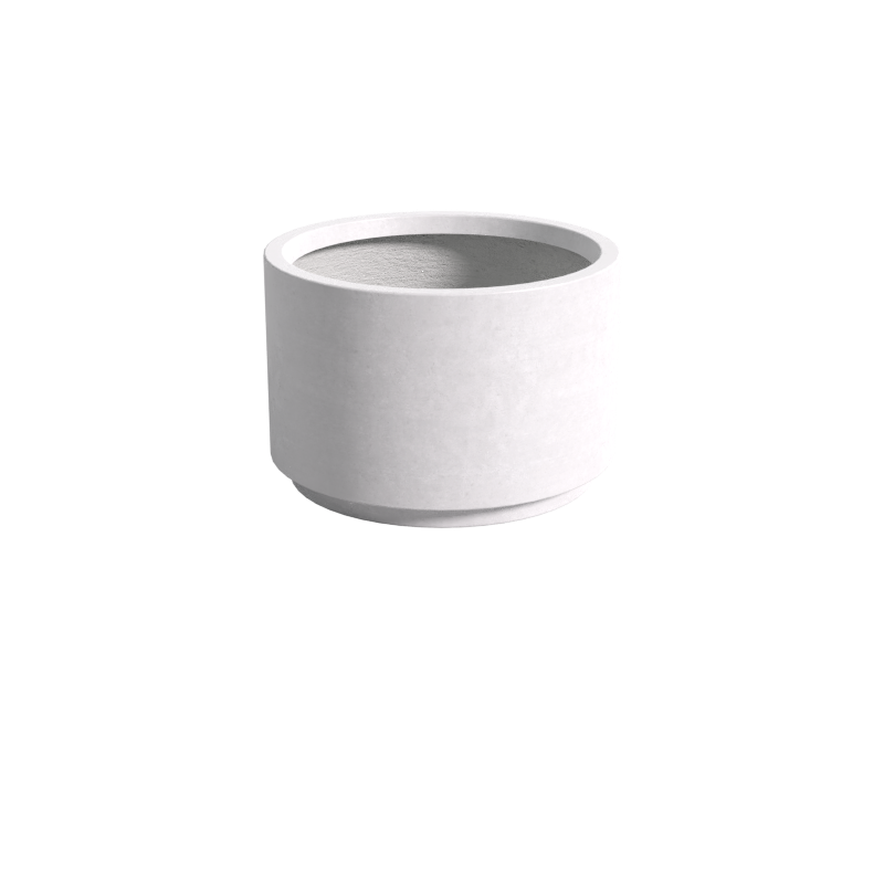 Quatro Design 900 Cylinder Planter in White