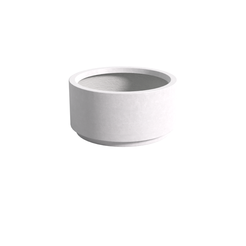 Quatro Design 1000 Low Cylinder Planter in White