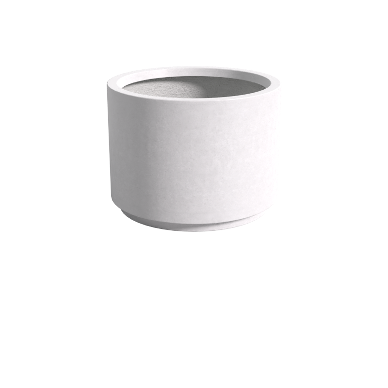 Quatro Design 1000 Medium Cylinder Planter in White