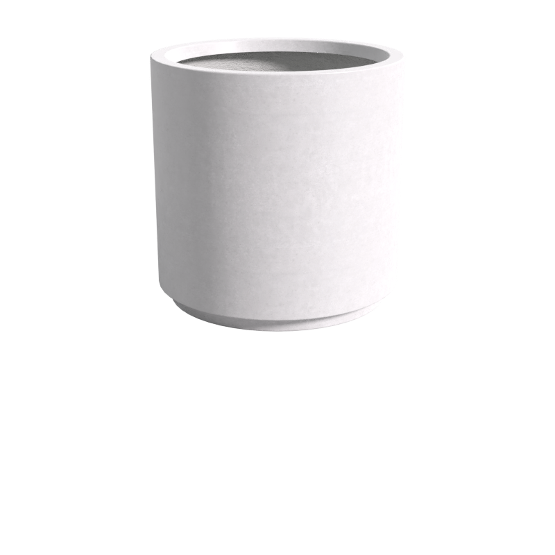 Quatro Design 1000 Tall Cylinder Planter in White