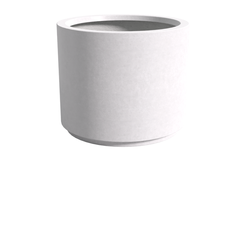 Quatro Design 1200 Tall Cylinder Planter in White