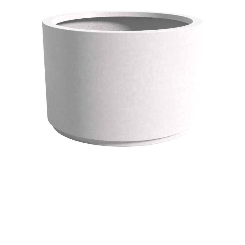 Quatro Design 1500 Tall Cylinder Planter in White