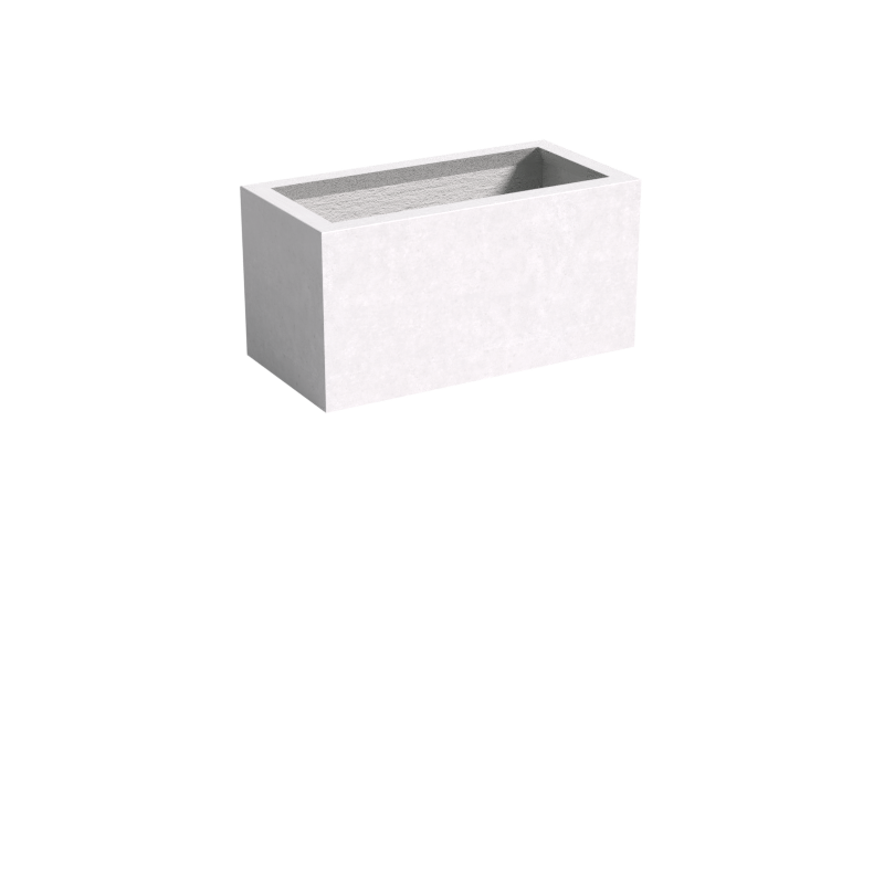 Quatro Design 400 Series 800 Trough Planter Box in White