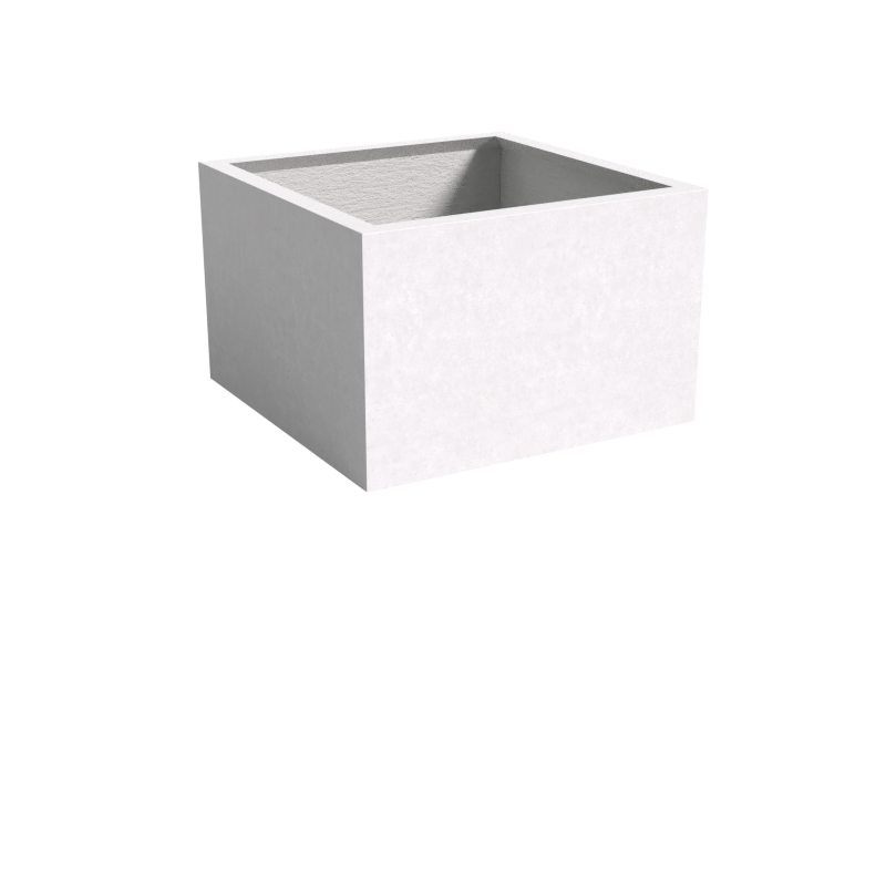 Quatro Design 1100 Medium Square Planter Box in White