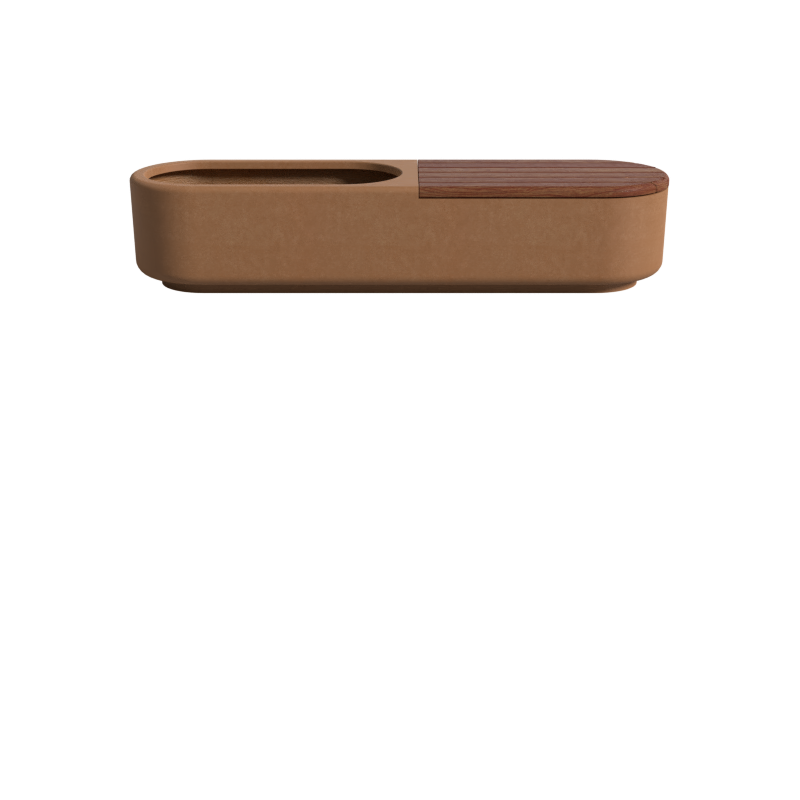 Quatro Design 2200 Deco Bench Seat with 1050 Planter