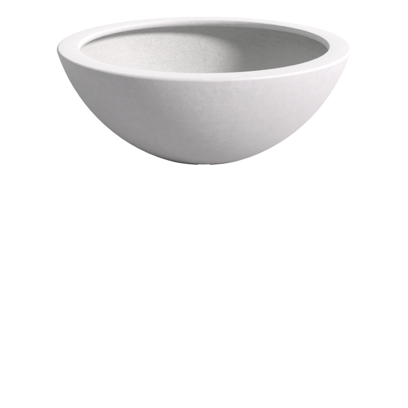 Quatro 1600 Designer Bowl in White