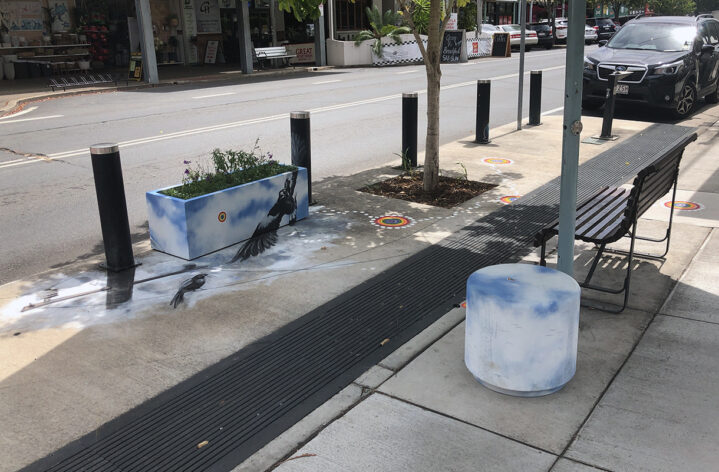 Pop Up Parklet with GRC Planters