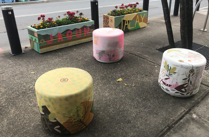 Pop Up Parklet with GRC Planters