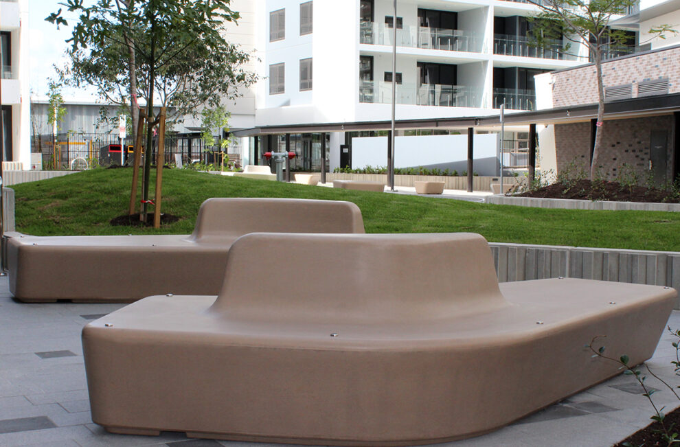 Boulder Concrete Bench Seat