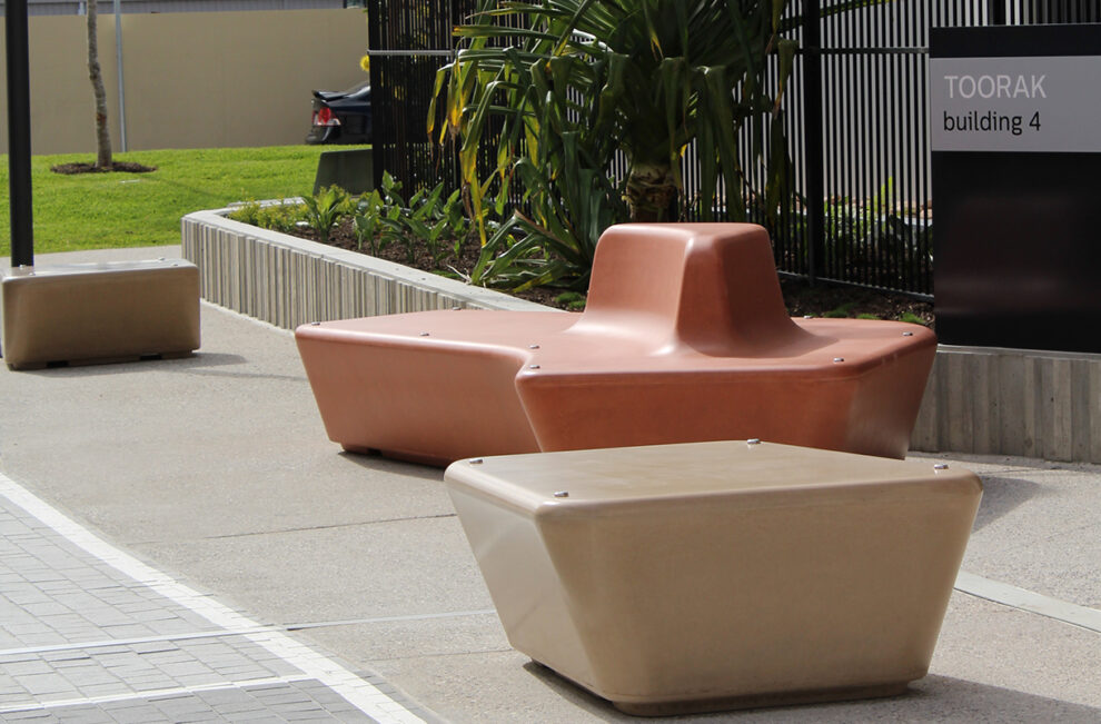 Boulder Concrete Bench Seat