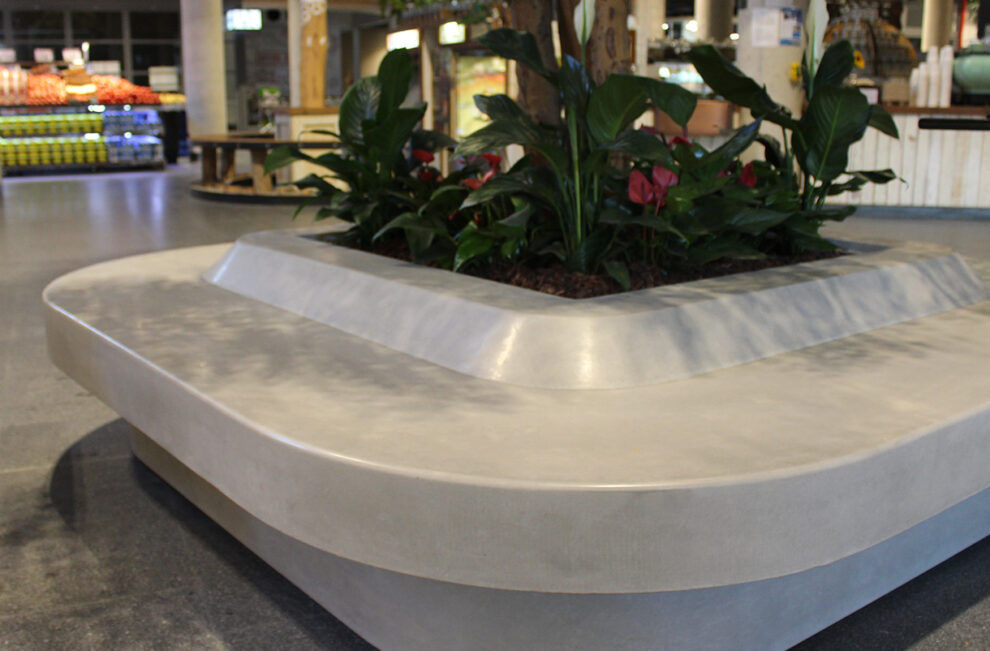 Quad Large Oversized Square Planters in GRC