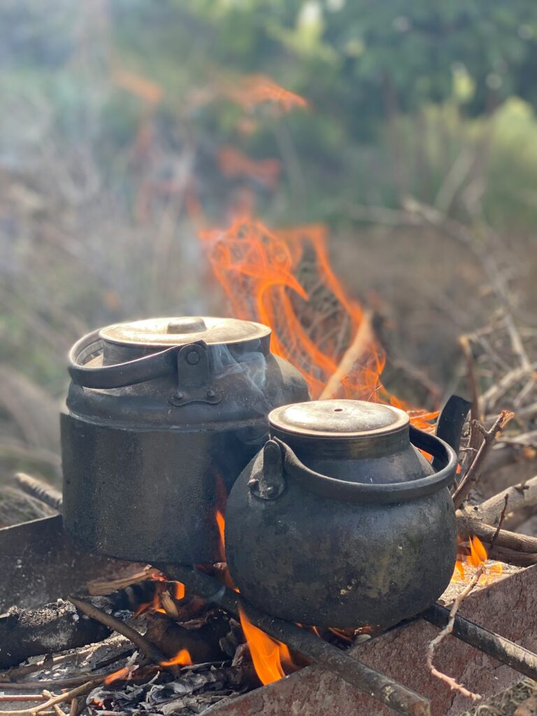 Primitive outdoor kitchen